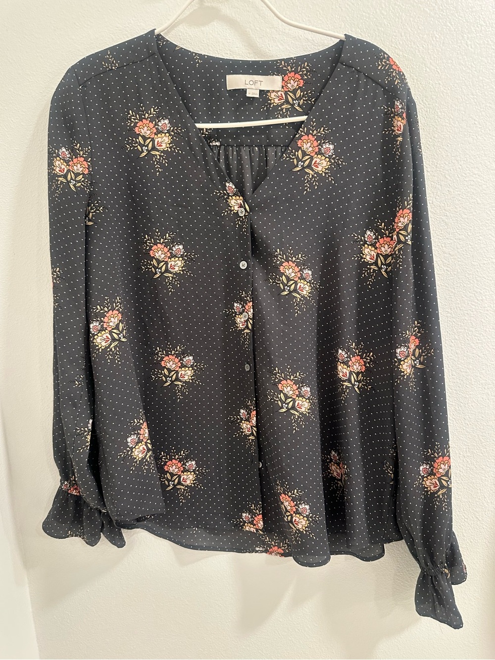 Ann Taylor Loft Floral print blouse